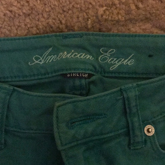 Teal Skinny Jeans - Picture 2 of 3